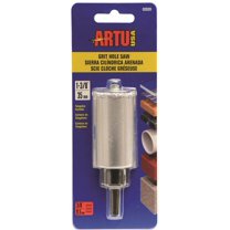 Tungsten Carbide Grit 1-3/8In Hole Saw w/Arbor &Pilot