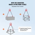 thumbnail image 4 of VEVOR 5/16" x 5' Chain Sling 2 Legs G80 Lifting Chain with Grab Hooks 6600 lbs, 4 of 9
