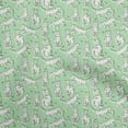 thumbnail image 1 of oneOone Cotton Silk Mint Green Fabric Dog Dress Material Fabric Print Fabric By The Yard 42 Inch Wide, 1 of 6