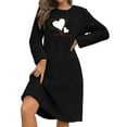 thumbnail image 7 of Mgmyaa Winter Women's Fleece Nightgown Long Sleeve Pullover Dress Thick Warm Lounge Robe Oversized Sleepwear, 7 of 7