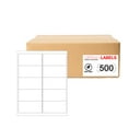 thumbnail image 1 of 500 Feuilles d'Étiquettes 2 Pouces x 4 Pouces 10up 5000 Étiquettes 5163, 1 of 5