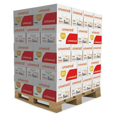 Copy Paper, 92 Bright, 20 lb, 8.5 x 11, White, 500 Sheets/Ream, 10 Reams/Carton, 40 Cartons/Pallet
