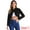 Black, variant on DARING DIVA Women's Casual Collared Long Sleeve Crop Jean Jackets S Light Blue