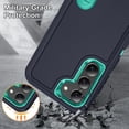thumbnail image 6 of for Samsung Galaxy S23 Case, Samsung S23 Phone Case with Built in Kickstand, Shockproof/Dustproof/Drop Proof Military Grade Protective Cover for Galaxy S23 5G (Dark Blue/Aqua Blue), 6 of 16