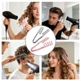 thumbnail image 2 of 2Pcs Texture Comb, Volume Hair Comb Wide Tooth Comb for Curls, Barber Wide & Fine-Toothed Dual-Purpose Styling Comb, ABS Plastic Texturizing Hair Tool (Pink+Gray), 2 of 7