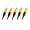 Yellow, variant on LED Fishing Glowing Bobbers, 5Pcs Electronic Glowing Deeply LED Night Lighted Baits Lures Lamp for Fishing