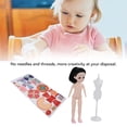 thumbnail image 4 of Juguete Para Hacer Ropa De Muñecas Para Niños, Multifuncional, Portátil, Fácil De Usar, Decoraciones Múltiples, Kit De Costura Para Manualidades De Muñecas Para Niños Para, 4 of 7