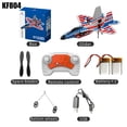 thumbnail image 6 of Bruce&Shark RC Plane, Remote Control Airplane Toy, 2.4GHZ RC Airplane RC Glider with Lights, KF804 Remote Control Airplanes Foam RC Fighter Airlane Jet for Adults Kids, 6 of 15