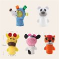 thumbnail image 3 of Dsseng 5PC Kids Cartoon Animal Finger Puppet Soft Velvet Doll Prop Toy Easter Stuffing, 3 of 7