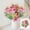 Pink-Free Size, variant on ZHMRFG Realistic Artificial Small Roses Bouquet, High-Quality Plastic Floral Decor, No Maintenance Long-Lasting Lifelike Appearance for Mothers Day Wedding Home Office Table Centerpiece All-Occasion