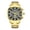 Gold, variant on MEGIR Stainless Steel Bracelet Watch Luxury Business Men Casual Quartz Clock Big Dial Wristwatch
