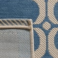 thumbnail image 5 of SAFAVIEH Courtyard Estelle Geometric Indoor/Outdoor Area Rug, Blue/Beige, 4' x 5'7", 5 of 9