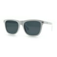 thumbnail image 5 of Classic Retro Oversized Horn Rim Hipster Plastic Rectangular Sunglasses White - Black, 5 of 8
