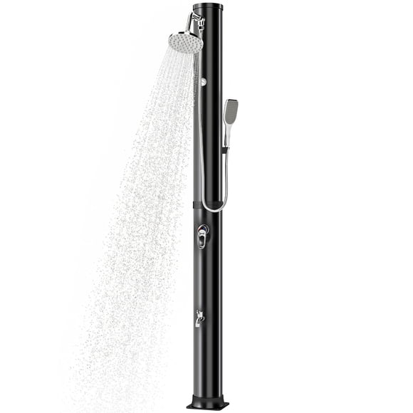 Outsunny Douche Chauffante Solaire de 10,6 Gal, Douche Autoportante Extérieure de 7,2 Pi