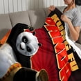 thumbnail image 3 of Kung Fu Panda anti-pilling, suave, ligera, esponjosa y acogedora de lujo para hogar y cocina – Perfecta para niños y adultos,100X80cm, 3 of 6