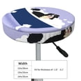 thumbnail image 4 of Balery Bernese Mountain Dog Sitting Bath Tub Fundas de asiento para taburete de bar redondo de tela de terciopelo ajustables que protegen de arañazos y manchas para sillas de 14 a 17 pulgadas.-13 inch, 4 of 7