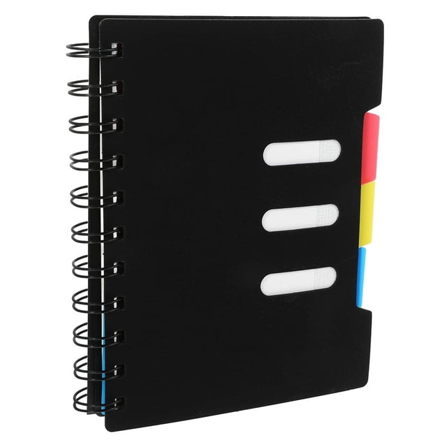 HLONKSpiral Notebook with 3 Tabs Small Notebook Mini Work Notebook Project Planners Notebook for Office Supplies Task Management Work Organizations