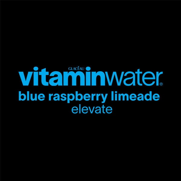vitaminwater elevate Blue Raspberry Limeade Nutrient Enhanced Water Beverage, Naturally Flavored, 4 Count