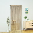 thumbnail image 2 of Doorways String Curtain Door Curtains,Bedroom Decor Kitchen Closet Living Room Laundry Fringe Hallway Tassel Screen Room Divider Boho Hippie Hanging for Wedding and Party(39×79in/100×200cm, Deep Ecru), 2 of 15
