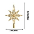 thumbnail image 4 of kkbbma Christmas Star Tree Topper - Xmas Topper Treetop Holiday Tree Decor For Christmas Tree Ornament for Indoor Office Xmas New Year Holiday Tree Decoration, 4 of 8