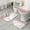Pink Glitter White, variant on Black White Gold Marble Pattern Bathroom Rugs Sets 3 Piece,Toilet Cover Set,Absorbent Non Slip Bathroom Mats Sets with U-Shaped Contour Rug Toilet Rug Set