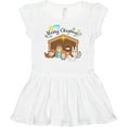 thumbnail image 3 of Inktastic Merry Christmas Cute Nativity Scene Girls Baby Dress, 3 of 5
