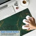 thumbnail image 5 of Large Mouse Pad, Desk Pad with Non-Slip Base Extended Mouse Pad XXL Keyboard Mouse Pad Desk Mat On Top of Desks for Work, Game, Office, Home - Emerald Marble (31.5x15.7 in), 5 of 5