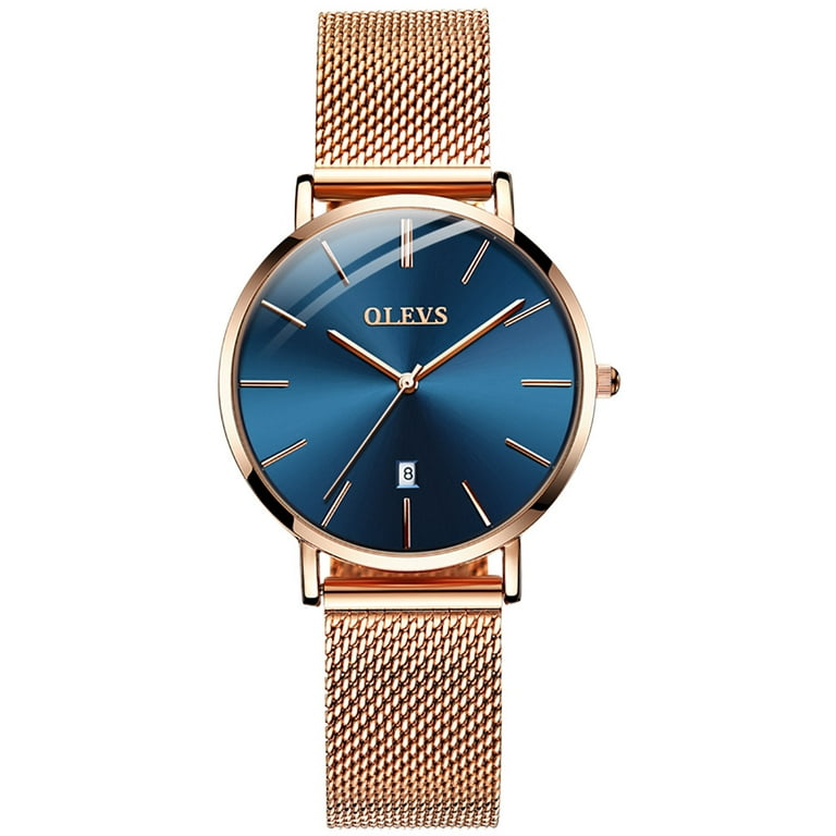 OLEVS Watches for Women Fashion Casual Analog Quartz Mesh Strap