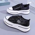 thumbnail image 6 of Women's Fashion Sneakers Platform Lace Up Breathable Mesh Casual Shoes Comfortable Lightweight Walking Shoes For Women, 6 of 9