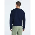 thumbnail image 3 of Free Assembly Men's Long Sleeve Crewneck Textured Sweater, Sizes S-3XL, 3 of 5