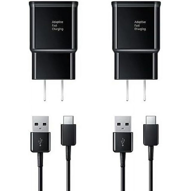 Innotech Sc Tipo C Charger Rápido de 15 W, Bloque Charger USB-C con Cable de 3 Pies (Paquete de 2) para Android, Samsung Galaxy S23/S22/S21/S20/S10/S9/S8, Note20/10/9, Z Follow 3/4/5