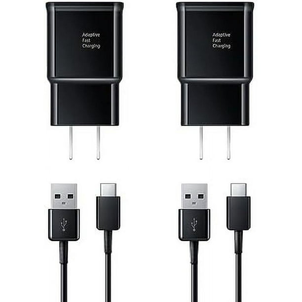 Innotech Sc Tipo C Charger Rápido de 15 W, Bloque Charger USB-C con Cable de 3 Pies (Paquete de 2) para Android, Samsung Galaxy S23/S22/S21/S20/S10/S9/S8, Note20/10/9, Z Follow 3/4/5