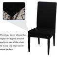 thumbnail image 2 of Dining Room Chair Covers Slipcovers Set of 4 , Stretch Removable Washable Dining Chair Protector Decoration Cover Seat Slipcover for Hotel,Ceremony,Ba, 2 of 5