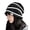 Black, variant on Crochet Beanies for Women Baggy Beanie Womens Berets Striped Bonnet Hat Roll up Edge Fall Winter Hat Ski Cap Travel