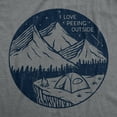 thumbnail image 2 of Mens I Love Peeing Outside T Shirt Funny Sarcastic Camping Nature Lovers Tee for Guys Graphic Tees, 2 of 9