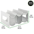 thumbnail image 3 of mDesign Plastic Modern Free-Standing Bottle Rack Storage Organizer - Light Gray, 3 of 8
