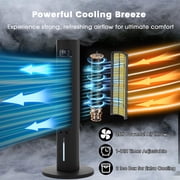 40 Evaporative Air Cooler with Remote, Portable Air Conditioner with 3 Modes, Quiet Swamp Coolers 70° Oscillation Equipped Aroma Box, Black