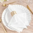 thumbnail image 3 of Baweave Set of 10 Elegant Soft Washable Linen/Nylon Blend Napkins - Large 12.6x12.6 Inch Square Solid Color Table Napkins for Weddings  Parties  Banquets  Everyday Dining - Reusable & Dur, 3 of 6