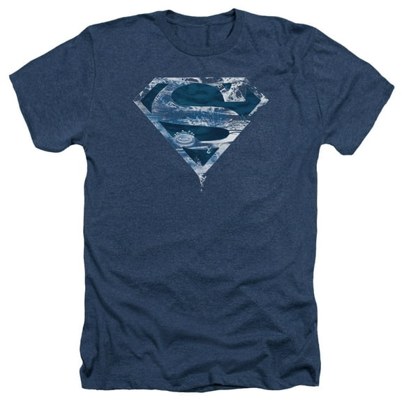 Superman - Water Shield - Heather Short Sleeve Shirt - Medium