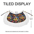 thumbnail image 5 of Peace Sign Stylish Chiffon Beach Dresses for Women - for Summer Beach Days, 5 of 6