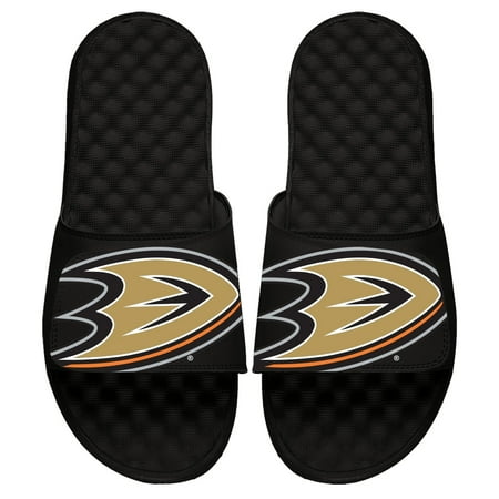 

Men s ISlide Black Anaheim Ducks Blown Up Logo Slide Sandals