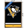 thumbnail image 3 of NHL Pittsburgh Penguins - Logo 21 Wall Poster, 22.375" x 34", Framed, 3 of 3
