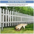 thumbnail image 2 of 25 Pack Garden Animal Barrier Fence, 17in(H) x27ft(L) No Dig Decorative Fences, 1.5in Spike Spacing Rustproof Metal Garden Fence Border for Dogs Rabbits, Bottom Blocker for Outdoor Yard Patio, 2 of 5