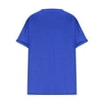 thumbnail image 5 of VEKDONE Plus Size Tops for Women Summer Short Sleeve V-Neck T Shirts Solid Color Loose Fit Tunics Tops Casual Lightweight Comfy Blouse Summer Savings, 5 of 5
