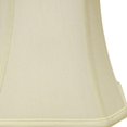 thumbnail image 3 of 16" Ivory Slanted Rectangle Bell Monay Shantung Lampshade, 3 of 5