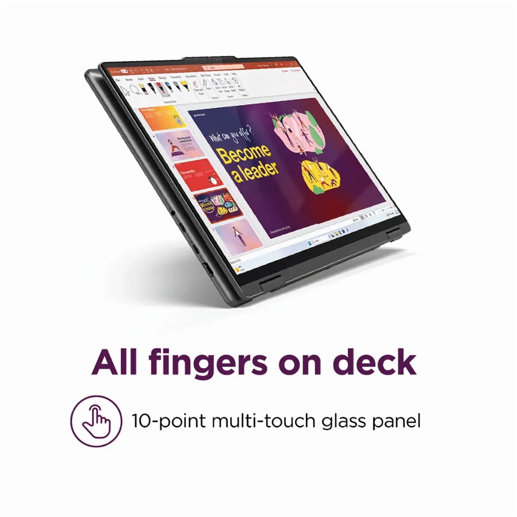 Lenovo Yoga 7 2-in-1 Touchscreen Laptop,16" 2K IPS Display,Intel Core Ultra 7 155U,16GB LPDDR5x RAM,1TB M.2 PCIe SSD,Fingerprint,Backlit KB,FHD IR Webcam,Win 11 Pro