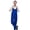 Blue, variant on Work Bib Overalls Adjustable Shoulder Straps Pockets Jumpsuit Wide Leg Solid Color Coverall Multi-Pocket Work Uniforms