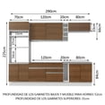 thumbnail image 3 of Cocina Integral Completa Modular Madesa Vicenza 290cm Bm 1, 3 of 5