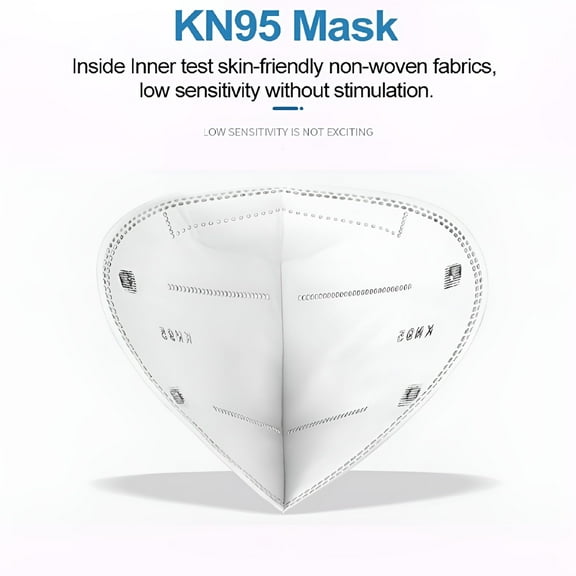 QARUN 10 pieces-color bag packaging/grey-adult style KN95 masks