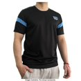 thumbnail image 3 of Playera Wilson Talla EG Deportiva manga corta básica negra detalles azul claro, 3 of 4